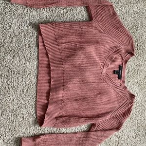 Forever 21 Pink Copped Sweater